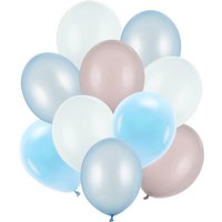 Latexballons in verschiedenen Blautönen, 10er Pack, Ø 30cm Latexballons in verschiedenen Blautönen, 10er Pack, Ø 30cm von Partydeco