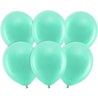 Mintgrüne Pastell-Ballons, 10 Stück, Ø 23cm Mintgrüne Pastell-Ballons, 10 Stück, Ø 23cm von Partydeco