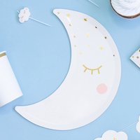 Partyteller "Kleiner Mond", 6er Pack von Partydeco