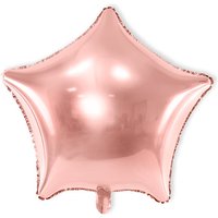Stern-Folienballon in rosegold, heliumgeeignet, 36cm Stern-Folienballon in rosegold, heliumgeeignet, 36cm von Partydeco