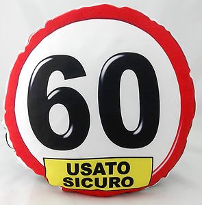 Esspapier, 60 Jahre, Schild zur Dekoration von Kuchen. Esspapier, 60 Jahre, Schild zur Dekoration von Kuchen. von Partylandia-Shop