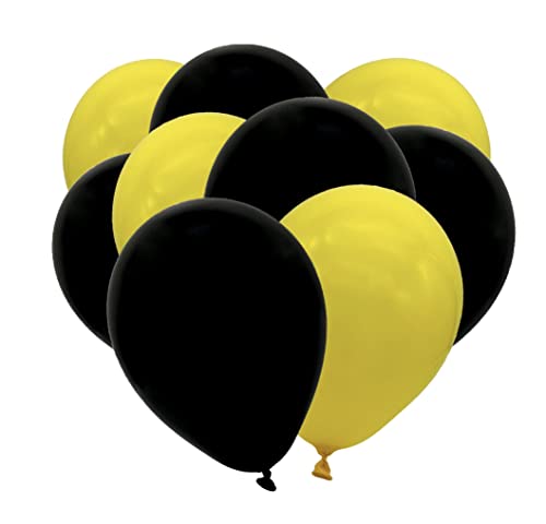 50 Luftballons - 27cm - Gelb - Schwarz - Naturlatex Luftballons für Geburtstage, Kindergeburtstage, Partys, Hochzeiten und Feste, Luft & Helium geeignet, EU Herstellung 50 Luftballons - 27cm - Gelb - Schwarz - Naturlatex Luftballons für Geburtstage, Kindergeburtstage, Partys, Hochzeiten und Feste, Luft & Helium geeignet, EU Herstellung von Partyloon