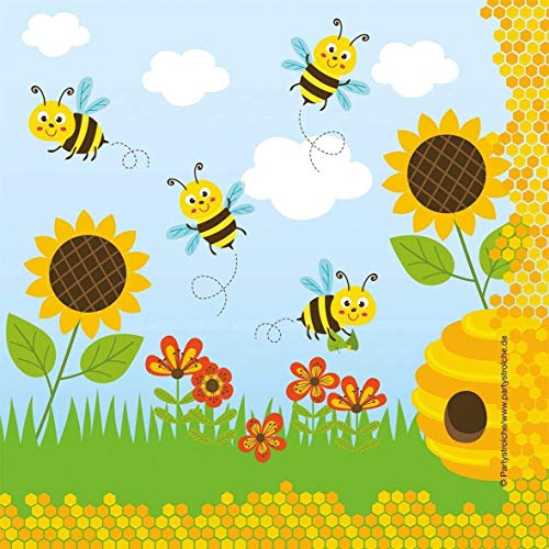 20 Servietten * SÜSSE BIENEN * für Kinderparty und Kindergeburtstag | Biene Bee Honig Honigbienen Napkins Papierservietten Party Set 20 Servietten * SÜSSE BIENEN * für Kinderparty und Kindergeburtstag | Biene Bee Honig Honigbienen Napkins Papierservietten Party Set von Partystrolche