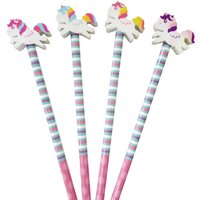 Bleistift mit Radierer Einhorn, 1 St. Bleistift mit Radierer Einhorn, 1 St. von Partystrolche