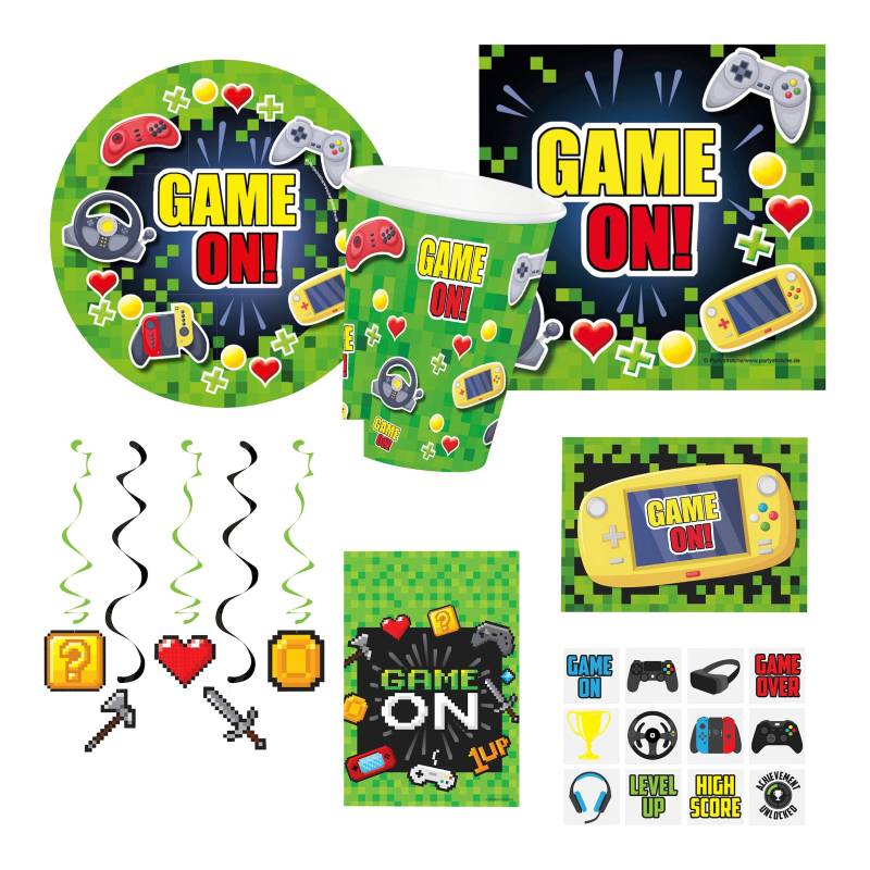 Partystrolche Partyset Gaming mit Mitgebseln 153 tlg. Partystrolche Partyset Gaming mit Mitgebseln 153 tlg. von Partystrolche