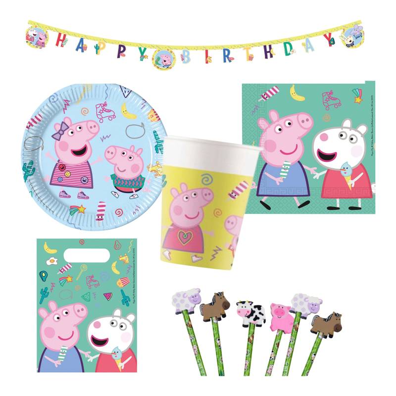 Partystrolche Partyset Peppa Wutz 49 tlg. Partystrolche Partyset Peppa Wutz 49 tlg. von Partystrolche