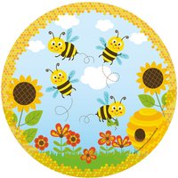 Teller Freche Bienen, 8 St. Teller Freche Bienen, 8 St. von Partystrolche