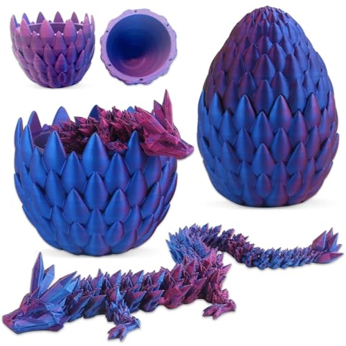 3D-Gedruckter Drache im Ei, Voll Beweglicher Drache, Kristalldrache mit Drachenei, 3D-Gedruckter Beweglicher Drache, Kristall-Drachen-Zappelspielzeug, Zappelspielzeug für Erwachsene für Autismus 3D-Gedruckter Drache im Ei, Voll Beweglicher Drache, Kristalldrache mit Drachenei, 3D-Gedruckter Beweglicher Drache, Kristall-Drachen-Zappelspielzeug, Zappelspielzeug für Erwachsene für Autismus von Paryou