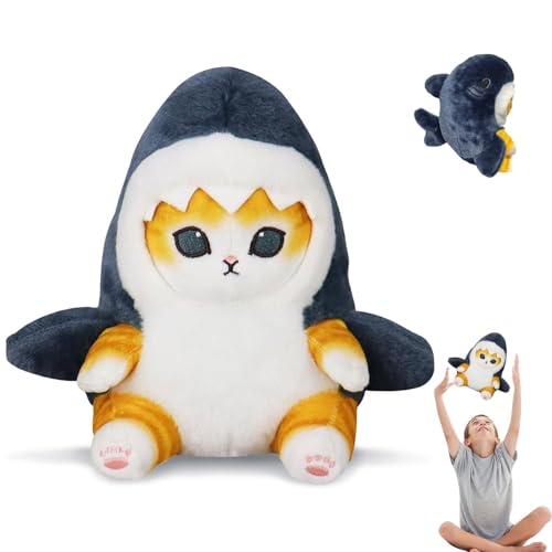 Paryou 33 cm Hai Katze Plüschpuppen, Hai Katze Plüschtiere, Hai Katze Plüschspielzeug, Shark Cat Plüschpuppen, niedliche Plüschkatze für Kinder Geburtstag Spielzeug Geschenke Paryou 33 cm Hai Katze Plüschpuppen, Hai Katze Plüschtiere, Hai Katze Plüschspielzeug, Shark Cat Plüschpuppen, niedliche Plüschkatze für Kinder Geburtstag Spielzeug Geschenke von Paryou