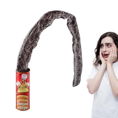 Schlangen in einer , Aprilscherze | Kartoffelchip-Snacks können überraschen - Urkomische Halloween-Witzspielzeuge, Gag-Can-Streiche, springendes Frühlingsspielzeug für Halloween-Partygeschenke von Pasbuteiy