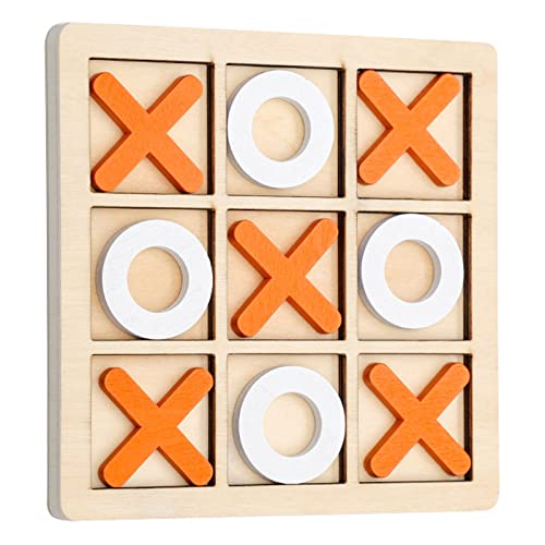 Tic-Tac-Toe-Spiel Brettspiel, Klassische Hölzernes Mini-X-O-Blöcke Aus Lernspielzeug, Nullen Und Kreuze Wettbewerbsspiel Für Kinder Und Erwachsene, Familien, Reisespiele von Pasdrucn