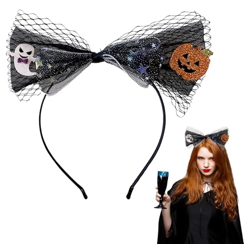 Halloween-Stirnband, Party-Dekorationen für Mädchen, Halloween-Haarschmuck, niedlicher Geister-Kürbis-Netz-Haarreifen, Haloween-Haarbänder für Frauen, Mädchen, Make-up, Kostüm, Dekoration, Party Halloween-Stirnband, Party-Dekorationen für Mädchen, Halloween-Haarschmuck, niedlicher Geister-Kürbis-Netz-Haarreifen, Haloween-Haarbänder für Frauen, Mädchen, Make-up, Kostüm, Dekoration, Party von Pasiihol