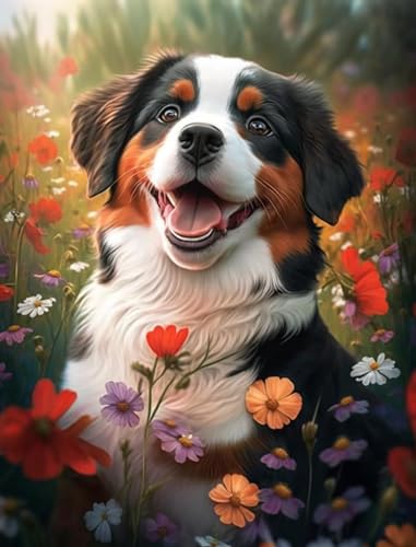1000 Teile Berner Sennenhund Puzzle für Erwachsene, Holzpuzzle für Blumengarten, Holzpuzzle für glückliche Hunde, pädagogisches und lustiges Spielzeug für die 1000 Teile Berner Sennenhund Puzzle für Erwachsene, Holzpuzzle für Blumengarten, Holzpuzzle für glückliche Hunde, pädagogisches und lustiges Spielzeug für die von Paskmiy