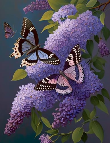 1000-teiliges Puzzle für Erwachsene, Holzpuzzle, lila und violette Schmetterlinge, herausfordernd, lustiges interaktives Lernspielzeug, für Familie, kreatives Geschenk von Paskmiy