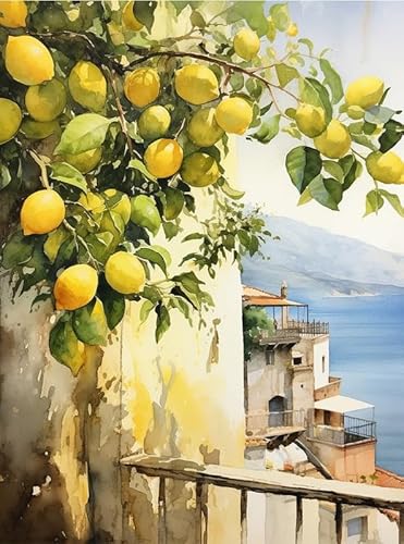Positano Puzzle für Erwachsene, Wasserfarben, Zitronenbaum, herausfordernd, pädagogisch, lustig, Familienaktivitäten, Spielzeug, Geschenke, Holzpuzzle, 500 Teile Positano Puzzle für Erwachsene, Wasserfarben, Zitronenbaum, herausfordernd, pädagogisch, lustig, Familienaktivitäten, Spielzeug, Geschenke, Holzpuzzle, 500 Teile von Paskmiy