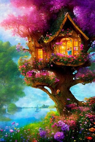Puzzle für Erwachsene, My Summer Treehouse by The Lake, herausfordernde pädagogische Herausforderung, lustige Familienaktivitäten, Spielzeug, Geschenke, Holzpuzzle, 500 Teile Puzzle für Erwachsene, My Summer Treehouse by The Lake, herausfordernde pädagogische Herausforderung, lustige Familienaktivitäten, Spielzeug, Geschenke, Holzpuzzle, 500 Teile von Paskmiy