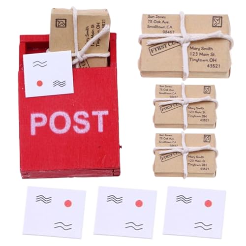 1Set Miniature Holz Postbox Mini Mailbox Spielzeugpuppen Hauszubehör Puppen Hausmöbel Mini -Parzellen und -umschläge, Weihnachtsdekorationen 1Set Miniature Holz Postbox Mini Mailbox Spielzeugpuppen Hauszubehör Puppen Hausmöbel Mini -Parzellen und -umschläge, Weihnachtsdekorationen von Pastoralist