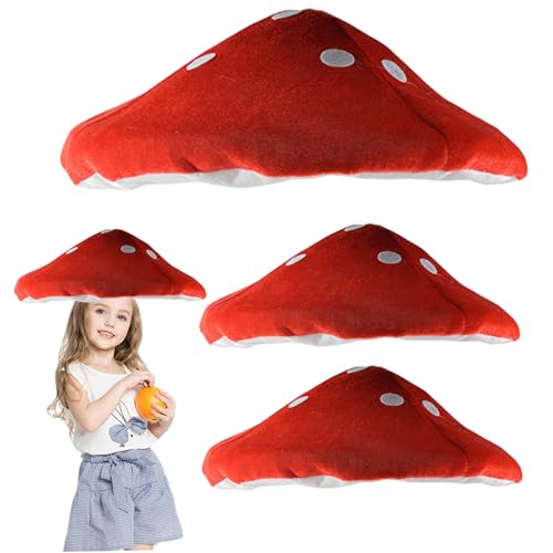 3pcs Pilzhut, 16 Zoll Plüsch Cartoon lustige Hüte, verrückte Hüte für Kinder Kostüm Cosplay Accessoire, Pilzhut, lustig 3pcs Pilzhut, 16 Zoll Plüsch Cartoon lustige Hüte, verrückte Hüte für Kinder Kostüm Cosplay Accessoire, Pilzhut, lustig von Pastoralist