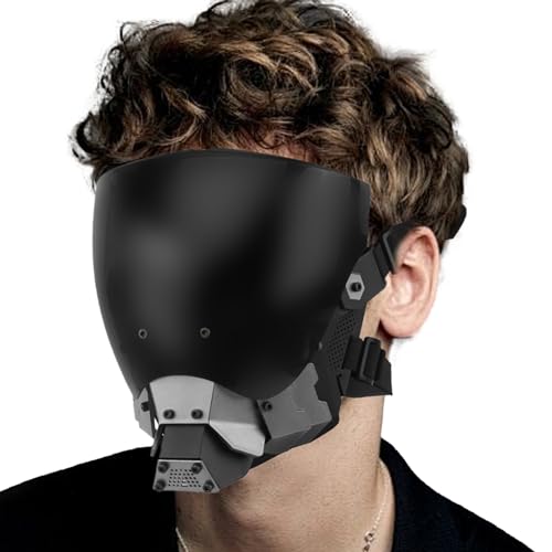 Anti-Fog-Maske, atmungsaktive abnehmbare coole Maske volles Gesicht, Cosplay mit verstellbarer Band für Filmprops Party Outdoor-Aktivitäten, Weihnachtsdekorationen Anti-Fog-Maske, atmungsaktive abnehmbare coole Maske volles Gesicht, Cosplay mit verstellbarer Band für Filmprops Party Outdoor-Aktivitäten, Weihnachtsdekorationen von Pastoralist
