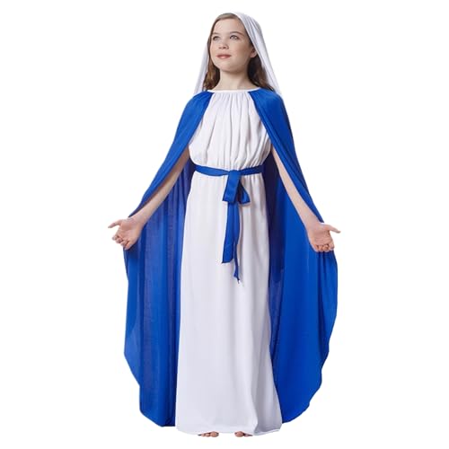 Biblische Kostüme für Kinder, Jesus -Kostüm umfasst einen Rock mit Umhang, weißem Kopftuch und Gürtel, religiöses Weihnachtskostüm für Weihnacht Cosplay, biblische Kostüme für Frauen, Jesus Kostüm Biblische Kostüme für Kinder, Jesus -Kostüm umfasst einen Rock mit Umhang, weißem Kopftuch und Gürtel, religiöses Weihnachtskostüm für Weihnacht Cosplay, biblische Kostüme für Frauen, Jesus Kostüm von Pastoralist