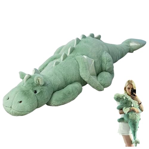Drachengefüllte Tier, 90 cm weiche Plüschgrün -Dinosaurierspielzeug mit winzigem Flügel, Dragon Plüschspielzeug für Kinder Erwachsene Freunde Drachengefüllte Tier, 90 cm weiche Plüschgrün -Dinosaurierspielzeug mit winzigem Flügel, Dragon Plüschspielzeug für Kinder Erwachsene Freunde von Pastoralist