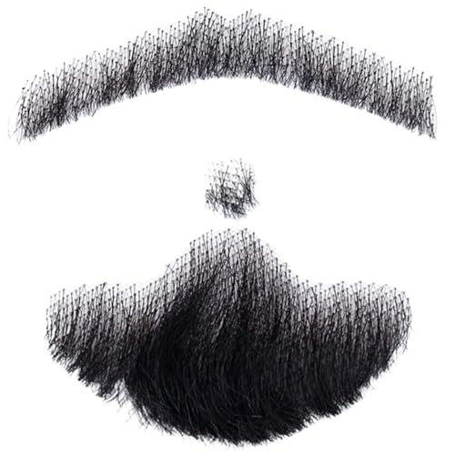 Gefälschter Bart menschliches Haar Realistischer Bart falscher Schnurrbart unsichtbarer gefälschter Gesichtsbehaarungshaarkostüm Bart Spitze Bart für Männer, die Halloween Cosplay Kostüm Party Style Gefälschter Bart menschliches Haar Realistischer Bart falscher Schnurrbart unsichtbarer gefälschter Gesichtsbehaarungshaarkostüm Bart Spitze Bart für Männer, die Halloween Cosplay Kostüm Party Style von Pastoralist