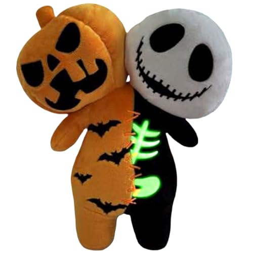 Halloween Plüsch, 9, 8 Zoll Leuchtend Schädel Kürbis Plüsch, weiches Halloween -Stofftier, lustige Horrorpuppen für Kinder Erwachsene Partygeschenke Halloween Plüsch, 9, 8 Zoll Leuchtend Schädel Kürbis Plüsch, weiches Halloween -Stofftier, lustige Horrorpuppen für Kinder Erwachsene Partygeschenke von Pastoralist