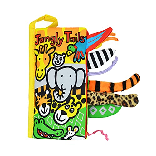 Kinder Cartoon Stoffbuch Stereo Tiere Schwänze Baby Kinder Bettdekoration Frühes Bildungsspielzeug Interaktive Entwicklung Spielzeug Jungle Schwanz von Pastoralist