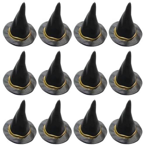 Mini Hexenhüte, 12pcs 2,9 Zoll Plastik Miniatur Witch Hut Kuchen -Topper für DIY Crafts Flaschen Topper Partyzubehör Mini Hexenhüte, 12pcs 2,9 Zoll Plastik Miniatur Witch Hut Kuchen -Topper für DIY Crafts Flaschen Topper Partyzubehör von Pastoralist
