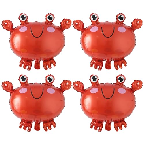 Partyballons, 4pcs 21x17 Zoll Aluminium Folie Krabbenballons für Geburtstag Babyparty Ozean Themed Party Dekorationen, Languste Partyballons, 4pcs 21x17 Zoll Aluminium Folie Krabbenballons für Geburtstag Babyparty Ozean Themed Party Dekorationen, Languste von Pastoralist