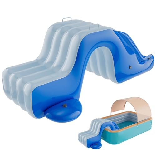 Pastoralist Aufblasbarer Wasserrutsche für den Pool, 175 x 105 x 75 cm verdickter PVC Großer Schwimmbadrutsche, aufblasbare Pools Wasserrutschen für Kinder Erwachsene im Freien im Freien (Stil 2) von Pastoralist