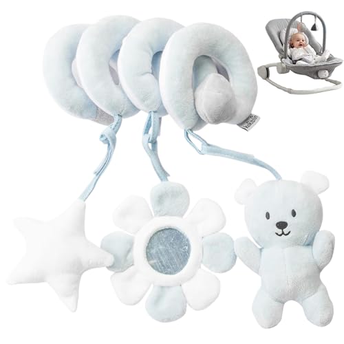 Pastoralist Autositzspielzeug für Babys 0-6 Monate Junge spiralförmige lustige Babybettspielzeug mit Rasseln Frühschulbildung Carseat für Neugeborene Jungen Mädchen, Bär, Weihnachtsdekorationen Pastoralist Autositzspielzeug für Babys 0-6 Monate Junge spiralförmige lustige Babybettspielzeug mit Rasseln Frühschulbildung Carseat für Neugeborene Jungen Mädchen, Bär, Weihnachtsdekorationen von Pastoralist