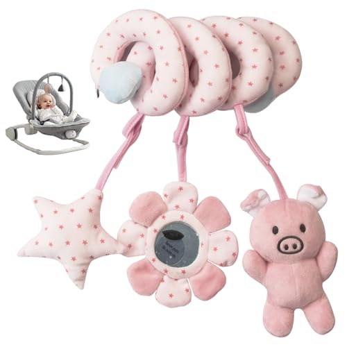 Pastoralist Autositzspielzeug für Babys 0-6 Monate Junge spiralförmige lustige Babybettspielzeug mit Rasseln früh Bildung Carseat für Neugeborene Jungen Mädchen, Schwein, Weihnachtsdekorationen Pastoralist Autositzspielzeug für Babys 0-6 Monate Junge spiralförmige lustige Babybettspielzeug mit Rasseln früh Bildung Carseat für Neugeborene Jungen Mädchen, Schwein, Weihnachtsdekorationen von Pastoralist