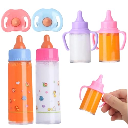 Pastoralist Babypuppenflaschen mit Schnuller 6PCs/Set Simulierte Babyflaschen für Puppen mit verschwundenem Milch oder Saft tun Spielpuppenzubehör, für Kinder, Style 2, Weihnachtsdekorationen Pastoralist Babypuppenflaschen mit Schnuller 6PCs/Set Simulierte Babyflaschen für Puppen mit verschwundenem Milch oder Saft tun Spielpuppenzubehör, für Kinder, Style 2, Weihnachtsdekorationen von Pastoralist