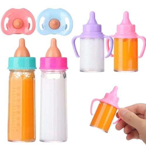 Pastoralist Babypuppenflaschen mit Schnuller 6PCs/Set simulierte Babyflaschen für Puppen mit verschwundenem Milch oder Saft tun Spielpuppenzubehör, für Kinder, Stil 1, Weihnachtsdekorationen Pastoralist Babypuppenflaschen mit Schnuller 6PCs/Set simulierte Babyflaschen für Puppen mit verschwundenem Milch oder Saft tun Spielpuppenzubehör, für Kinder, Stil 1, Weihnachtsdekorationen von Pastoralist