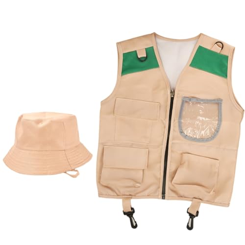 Zoo Keeper Kostüm für Kinder, Stoff Paläontologe Kostümkinder umfasst Weste & Hut, Kinder kleiden Kostüme für Halloween, Cosplay und mehr, Geschenke für Zoo Keeper Kostüm für Kinder, Stoff Paläontologe Kostümkinder umfasst Weste & Hut, Kinder kleiden Kostüme für Halloween, Cosplay und mehr, Geschenke für von Pastoralist