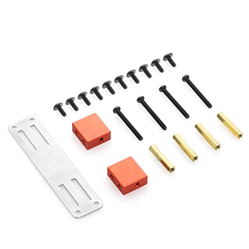 Pasyauer Metall Servo Halterungs Satz für MN D90 D91 D99S MN99S 1/12 RC Auto Upgrade Teile ZubehöR, Rot von Pasyauer