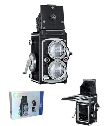 Kreativ Digital Kamera Bausteine Bausatz, 622 Teile SLR Camera Bausteine Spielzeug, Retro Digitalkamera Bausätze Modellbausatz, Geschenk für Erwachsene und Jugendliche ab 16 Jahren von Pasyru