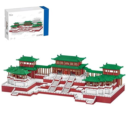 Pasyru Modular Haus Bausteine, Chinesische Berühmte Architektur Bausatz, 8109 Teile Daming-Palast Modellbausatz, kreatives Bauset für Erwachsene und Kinder (LZ8203) von Pasyru
