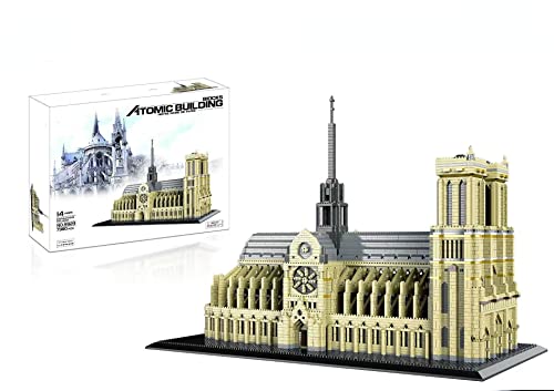 Pasyru Notre Dame von Paris Architektur Bausteine Bausatz,7380+Teile Weltberühmtes Gebäude Modell Spielzeug, Modell zum Bauen Lernspielzeug für Kinder und Erwachsene (9923) von Pasyru