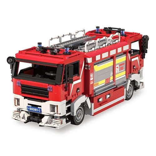 Pasyru Technik City Feuerwehrauto Bausteine, 2712 Teile Rettungs Feuerwehrauto Modellbausatz, MOC Fahrzeuge Modell Spielzeug, Spielzeug für Erwachsene und Jugendliche ab 14 Jahren Pasyru Technik City Feuerwehrauto Bausteine, 2712 Teile Rettungs Feuerwehrauto Modellbausatz, MOC Fahrzeuge Modell Spielzeug, Spielzeug für Erwachsene und Jugendliche ab 14 Jahren von Pasyru