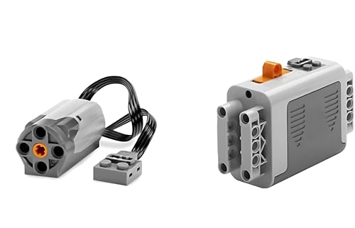 Pasyru Technik Motor Power Functions Set, 2 Teile Technik Power Functions Kit, Fernbedienung M-Motor Batteriebox Kompatibel mit Großen Marken Pasyru Technik Motor Power Functions Set, 2 Teile Technik Power Functions Kit, Fernbedienung M-Motor Batteriebox Kompatibel mit Großen Marken von Pasyru