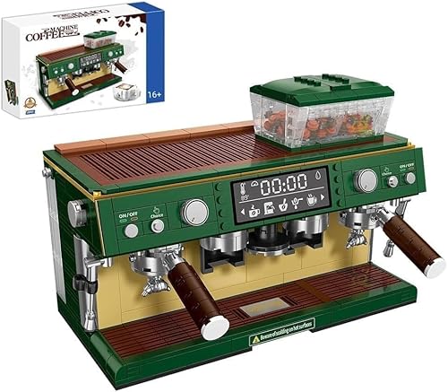 Pasyru Technik Kaffeemaschine Bausteine Bausatz, 928 Teile Simulation Klassisch Kaffeemaschine Bausteine Spielzeug, Kreative Kaffeemaschine Modellbausatz(DZ6017) von Pasyru