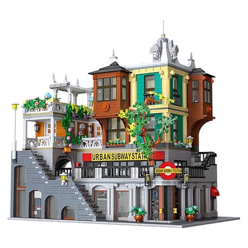 Upside-Down-Buchhaus Modular Modell Haus Bausätze, Klemmbausteine Architektur Straßenansicht Bausteine Spielzeug, City Street Konstruktionsspielzeug, Geschenk für Kinder und Erwachsene (3692 Teile) Upside-Down-Buchhaus Modular Modell Haus Bausätze, Klemmbausteine Architektur Straßenansicht Bausteine Spielzeug, City Street Konstruktionsspielzeug, Geschenk für Kinder und Erwachsene (3692 Teile) von Pasyru