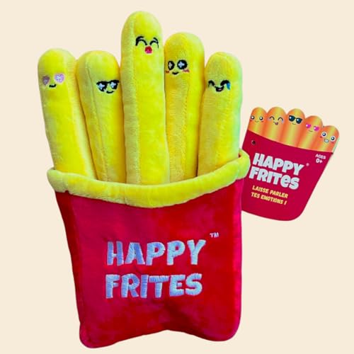 Happy Pommes © | Originelles & lustiges Geschenk | Lustiges & positives Kuscheltier | Spielzeug für Jungen Mädchen Humor & Motivation | Deko Schlafzimmer Büro | lustige Idee & Anti-Stress | Kinder von Patate Positive
