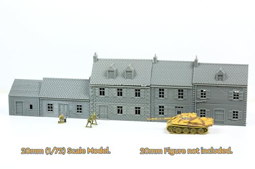 Französisches Dorfset in der Normandie (Band 1) - Tabletop-Wargaming-Gelände aus dem 2. Weltkrieg | 15 mm, 20 mm, 28 mm, Miniatur-3D-gedrucktes Modell (20mm) von Patrick Miniatures