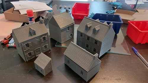 Französisches Dorfset in der Normandie (Band 1) - Tabletop-Wargaming-Gelände aus dem 2. Weltkrieg | 15 mm, 20 mm, 28 mm, Miniatur-3D-gedrucktes Modell (HO) von Patrick Miniatures