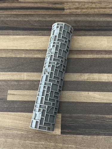 Strukturwalze Stift für Styrodur, XPS-Schaum und Ton | 3D-Druckprodukt für 28 mm, 32 mm Tabletop-Terrain-Erstellung. (Brick and Tiles) von Patrick Miniatures