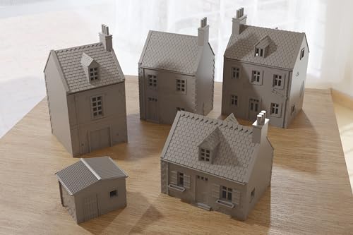 Zerstört oder intakt – Französisches Dorfset in der Normandie (Band 2) – Tabletop-Wargaming-Gelände aus dem 2. Weltkrieg | Miniatur-3D-gedrucktes Modell (Intact + Destroyed, 20mm (1/72)) von Patrick Miniatures