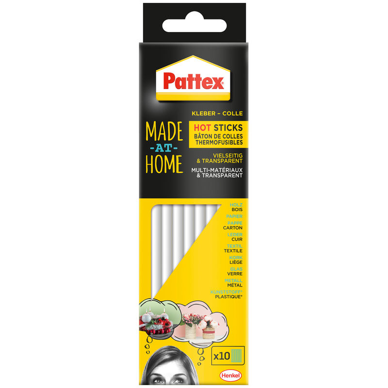 Pattex Heißklebesticks MADE AT HOME (Ø11mm) 10er-Pack von Pattex